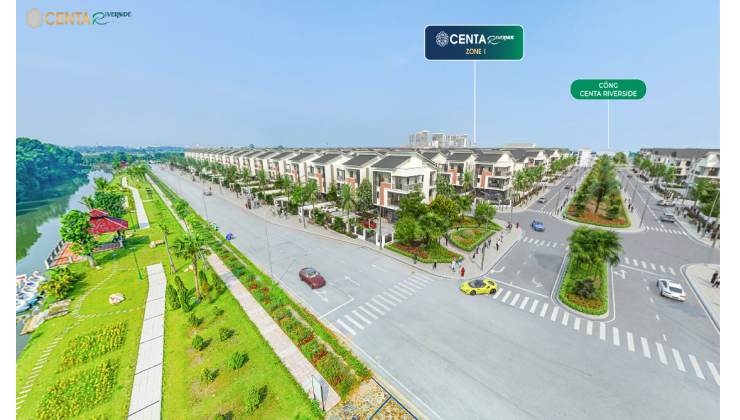 Mở bán biệt thự view sông Centa Riverside, cách Hà Nội 15 phút, sổ riêng từng nền, sông tự nhiên phong thủy tốt